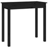 vidaXL Stolik konsolowy, czarny, 80x40x75 cm, lite drewno sosnowe