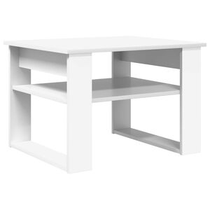 vidaXL Stolik kawowy Biały 64 x 54 x 44 cm Drewno inżynieryjne
