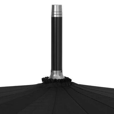 vidaXL Parasolka automatyczna, czarna, 120 cm