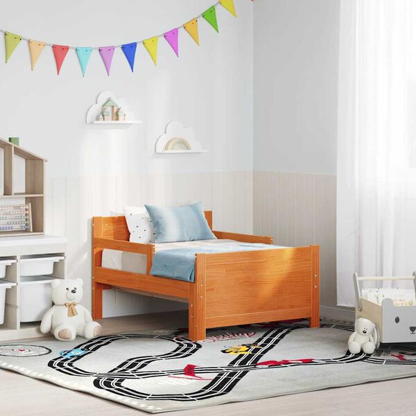 vidaXL Ramka ł&oacute;żka Woskowy Brąz 80 x 200 cm Materiał drewnopochodny