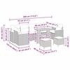 vidaXL Zestaw Sof na Ogr&oacute;d z poduszką 10 pcs Beżowy Polirattan