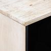 vidaXL Bufet z przechowywaniem Biały 80 x 33,5 x 75 cm Drewno z mango