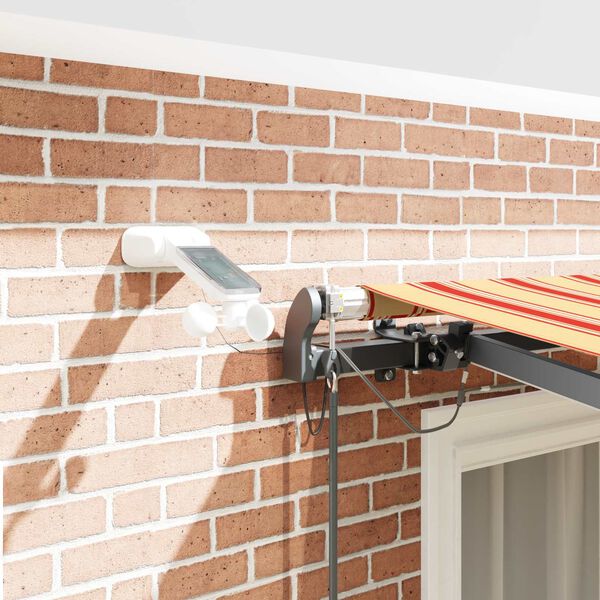 vidaXL Tkanina Zadaszenia Ż&oacute;łty i pomarańczowy 300 x 250 cm Poliester