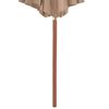 vidaXL Parasol ogrodowy na drewnianym słupku, 300 cm, taupe