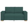 vidaXL Sofa 2-osobowa Ciemnozielona 160x78x84 cm Tkanina