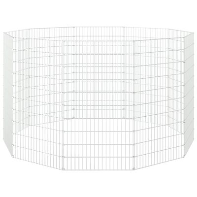 vidaXL 10-panelowa klatka dla królika, 54x100 cm, galwanizowane żelazo