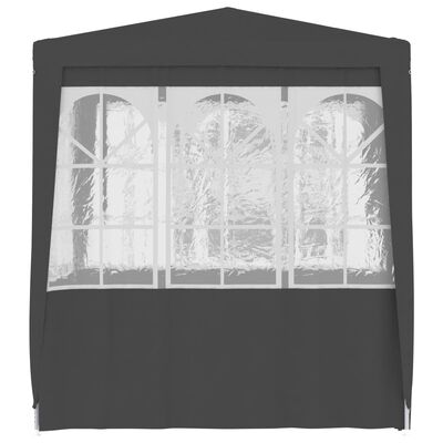 vidaXL Namiot imprezowy ze ściankami, 2,5x2,5 m, antracytowy, 90 g/m²