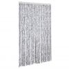 vidaXL Zasłona przeciwko owadom, biało-szara, 118x220 cm, szenil