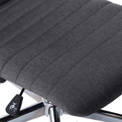vidaXL Krzesła stołowe, 2 szt., ciemnoszare, tapicerowane tkaniną