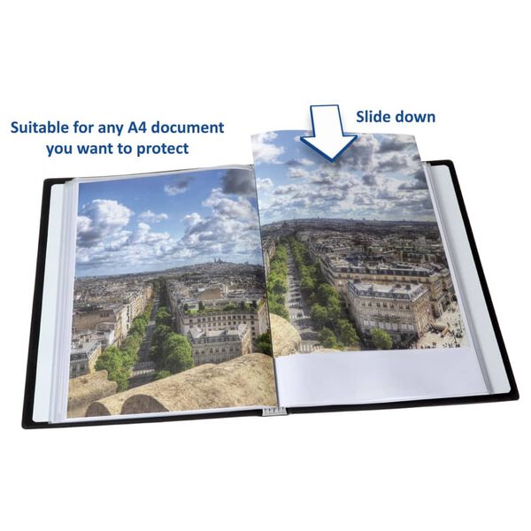 rillstab Album ofertowy A4, 50 kieszeni, czarny