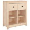 vidaXL Szafka, 70x35x80 cm, lite drewno sosnowe