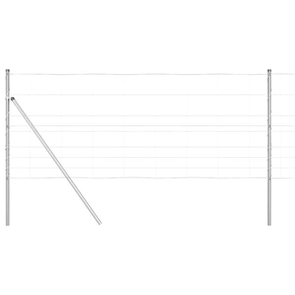 vidaXL Słupek ogrodzeniowy. Galwanizowany 100 x 1 m Stal