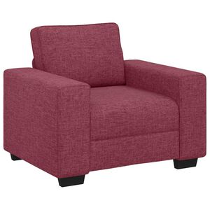 vidaXL Sofa Fotel Wino Czerwone 100x77x82 cm Tkanina