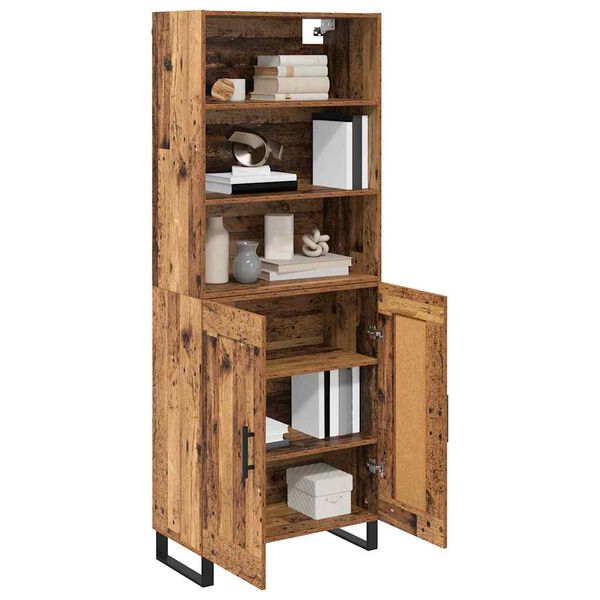 vidaXL Highboard Stare drewno 69,5 x 34 x 180 cm