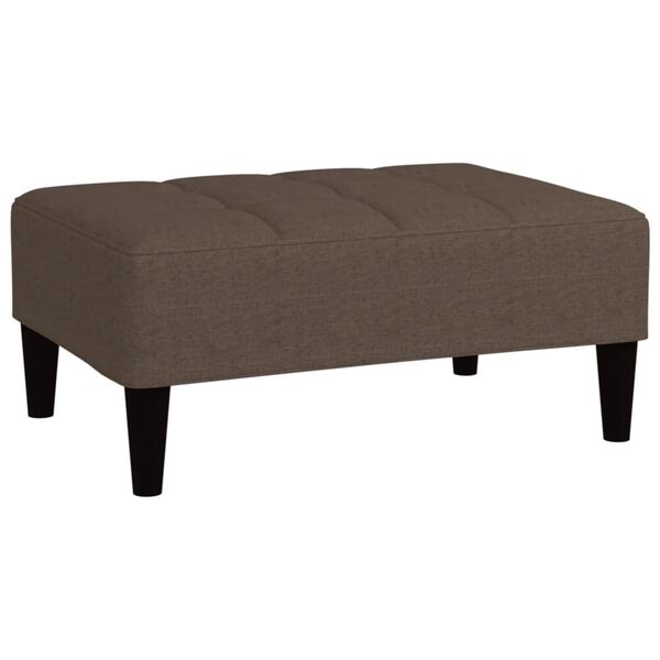 vidaXL Podn&oacute;żek, kolor taupe, tapicerowany mikrofibrą