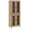 vidaXL Highboard 2 pcs Dąb rzemieślniczy 69,5 x 34 x 180 cm
