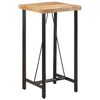 vidaXL Stolik barowy, 55x55x107 cm, lite drewno mango i żelazo