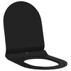 vidaXL Deska toaletowa Czarny 50 x 36,5 x 5 cm polipropylen