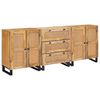 vidaXL Bufet 3 szt. 180 x 33 x 75 cm Drewno z mango Brązowy