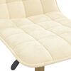 vidaXL Obrotowe krzesła stołowe, 4 szt., kremowe, aksamitne