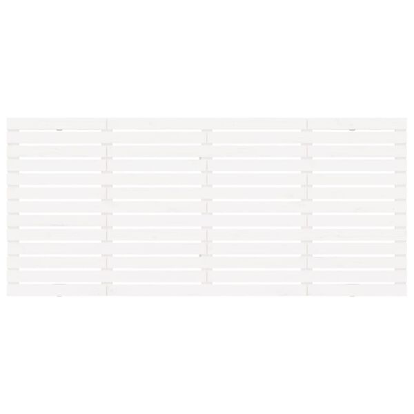 vidaXL Wezgłowie ł&oacute;żka, białe, 166x3x91,5 cm, lite drewno sosnowe