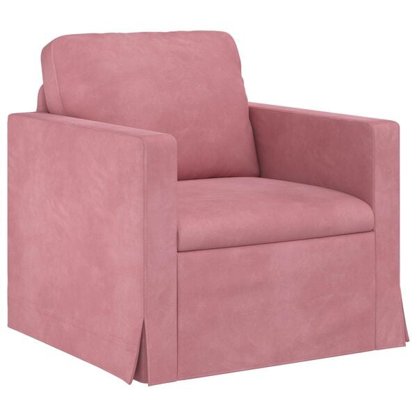 vidaXL Sofa 2 pcs R&oacute;żowy