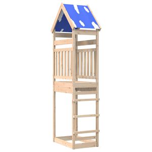 vidaXL Wieża zabaw Brązowy 52,5 x 85 x 265 cm Lite drewno sosnowe