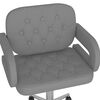 vidaXL Obrotowe krzesło stołowe, szare, obite sztuczną sk&oacute;rą