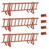 vidaXL Str&oacute;ż śniegu na dachu czerwony 300 x 29,5 x 34,5 cm Stal