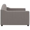 vidaXL Sofa z funkcją spania, kolor taupe, 90x200 cm, obita tkaniną