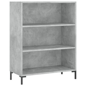 vidaXL Regał, szarość betonu, 69,5x32,5x90 cm, materiał drewnopochodny