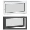 vidaXL Okno piwniczne typu tilt & turn RISOR 110 x 50 cm PVC i szkło