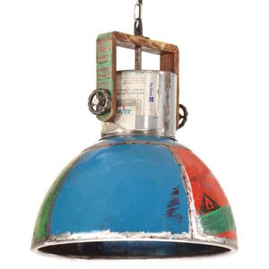 vidaXL Industrialna lampa wisząca, 25 W, kolorowa, okrągła, 40 cm, E27