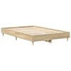 vidaXL Ramka ł&oacute;żka Sonoma 137 x 190 cm Drewno inżynieryjne