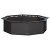 vidaXL Pierścień do ogniska Czarny 80 x 80 x 25 cm Stal