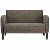 vidaXL Sofa dwuosobowa ciemnoszara 110 cm sztuczna sk&oacute;ra