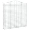 vidaXL Łukowaty kosz gabionowy 200x30x200/220 cm, galwanizowane żelazo