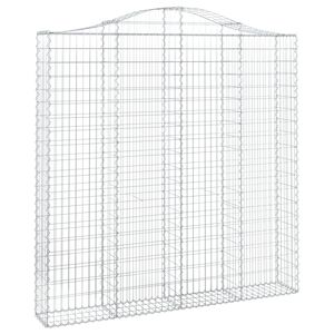 vidaXL Łukowaty kosz gabionowy 200x30x200/220 cm, galwanizowane żelazo