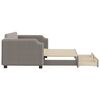 vidaXL Sofa rozsuwana z szufladami, taupe, 90x200 cm, tkanina