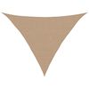 vidaXL Żagiel przeciwsłoneczny 160 g/m&sup2;, taupe, 2,5x2,5x3,5 m, HDPE