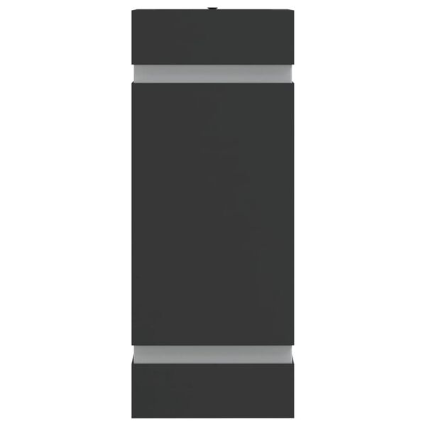 vidaXL Kinkiety zewnętrzne, 2 szt., czarne, stal nierdzewna