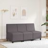 vidaXL | Modułowa sofa bez podłokietnik&oacute;w | Szary 55 x 74 x 82 cm