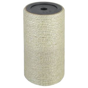 vidaXL Drapak dla kota 8 x 15 cm, 10 mm, beżowy