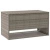vidaXL Skrzynka na poduszki ogrodowe Szara 100x55x55,5 cm Polirattan