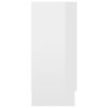 vidaXL Szafka, biała z połyskiem, 120x30,5x70 cm