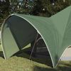 vidaXL Namiot Teepee z dachem Zielony i szary 600 x 600 x 347 cm