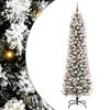vidaXL Sztuczna choinka Biały 240 cm PVC, Metal i Plastik