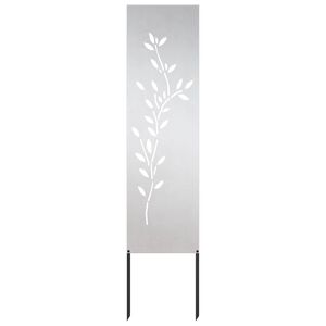 vidaXL Ekran zapewniający prywatność w ogrodzie Srebrny 32 x 140 cm