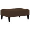 vidaXL 2-osobowa kanapa rozkładana z podn&oacute;żkiem, brązowa, mikrofibra