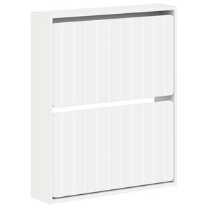 vidaXL Wisząca szafka na buty ZWOLLE 71 x 17 x 86 cm Biały